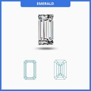 0.45CT J-K/VS2-SI1 Emerald Cut Diamond MDL#D9284-2