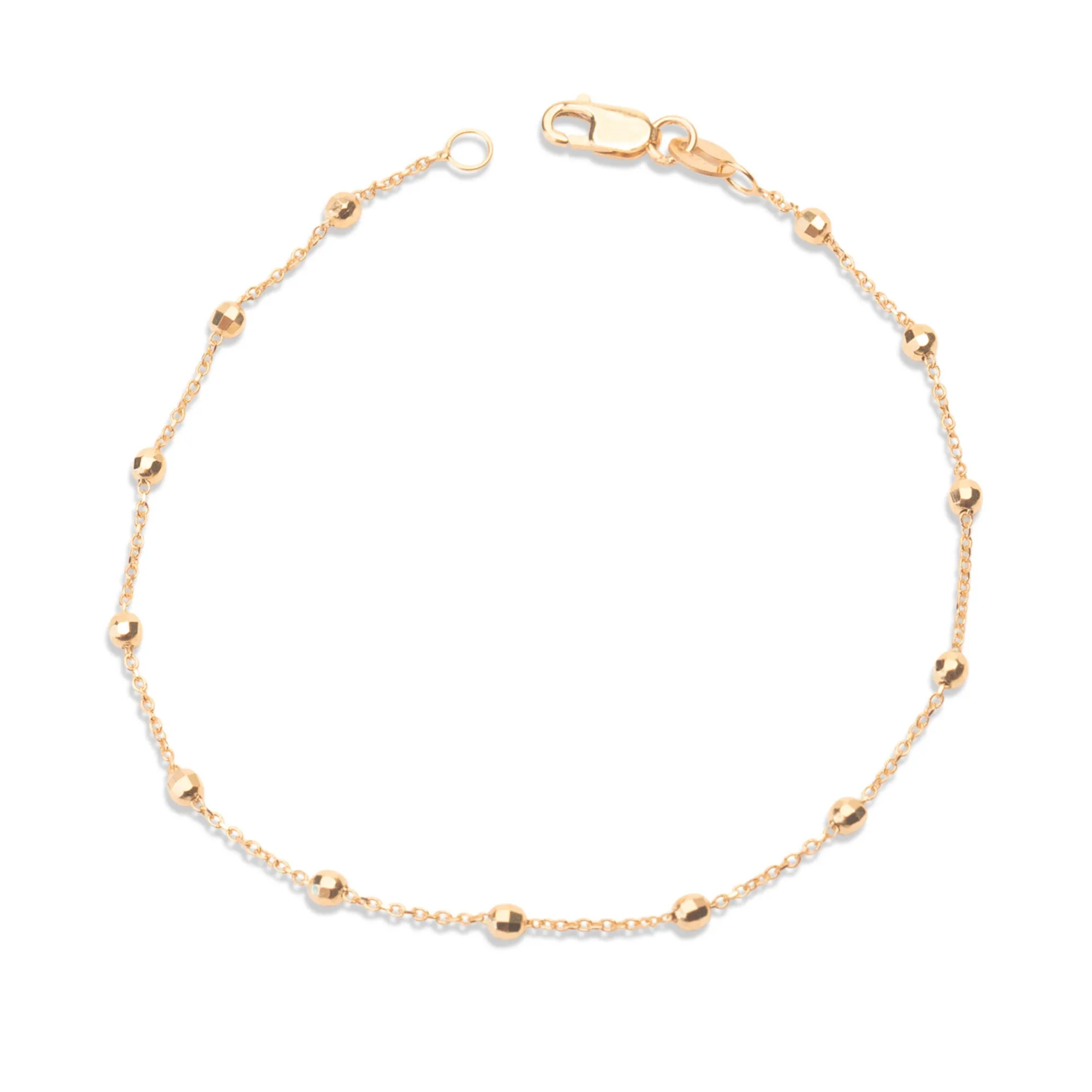 14k Disco Satellite Bracelet