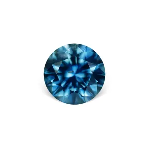 1.72CT ROUND PRECISION CUT MONTANA SAPPHIRE, OCEAN BLUE, 7MM