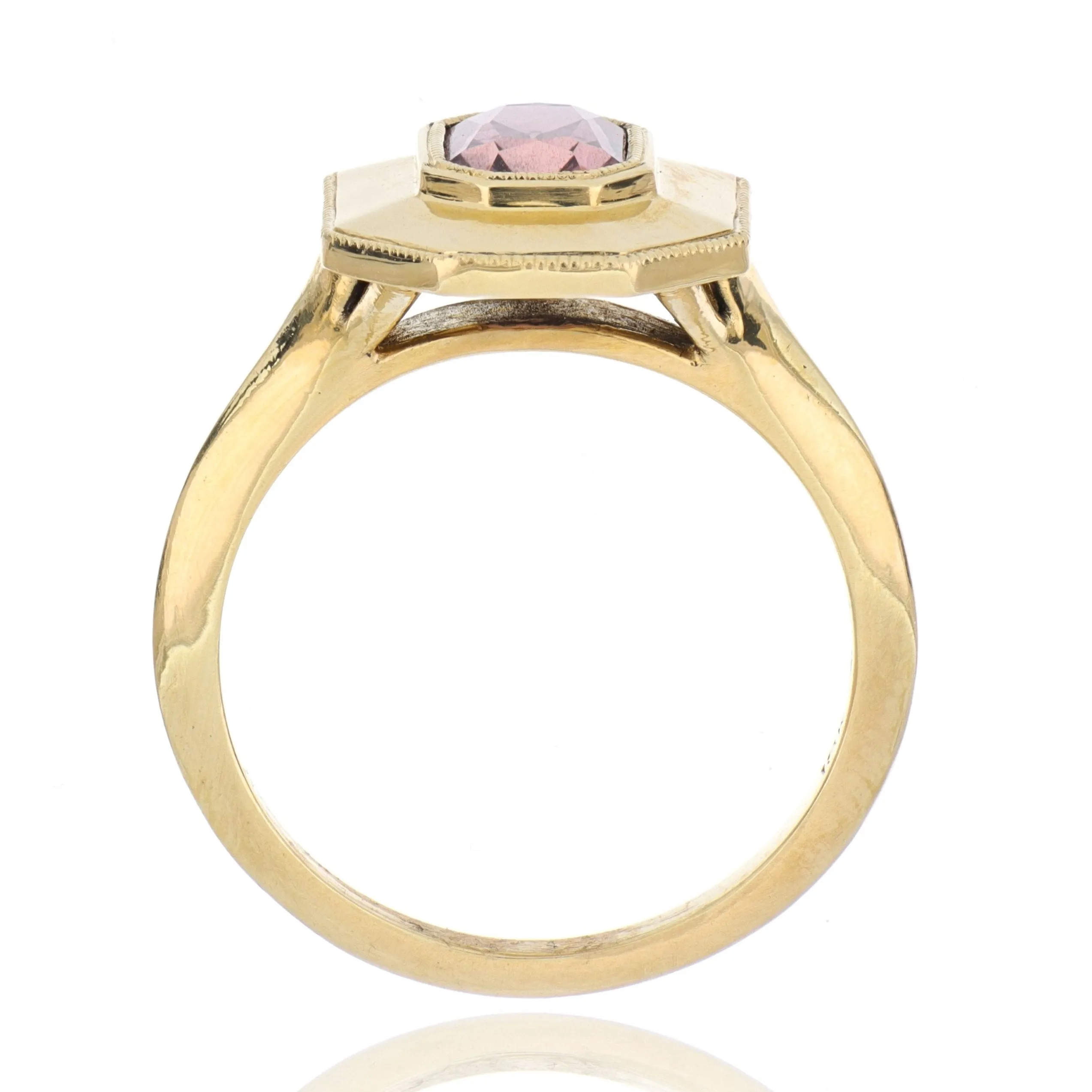 18k Yellow Gold Sapphire Fashion Ring