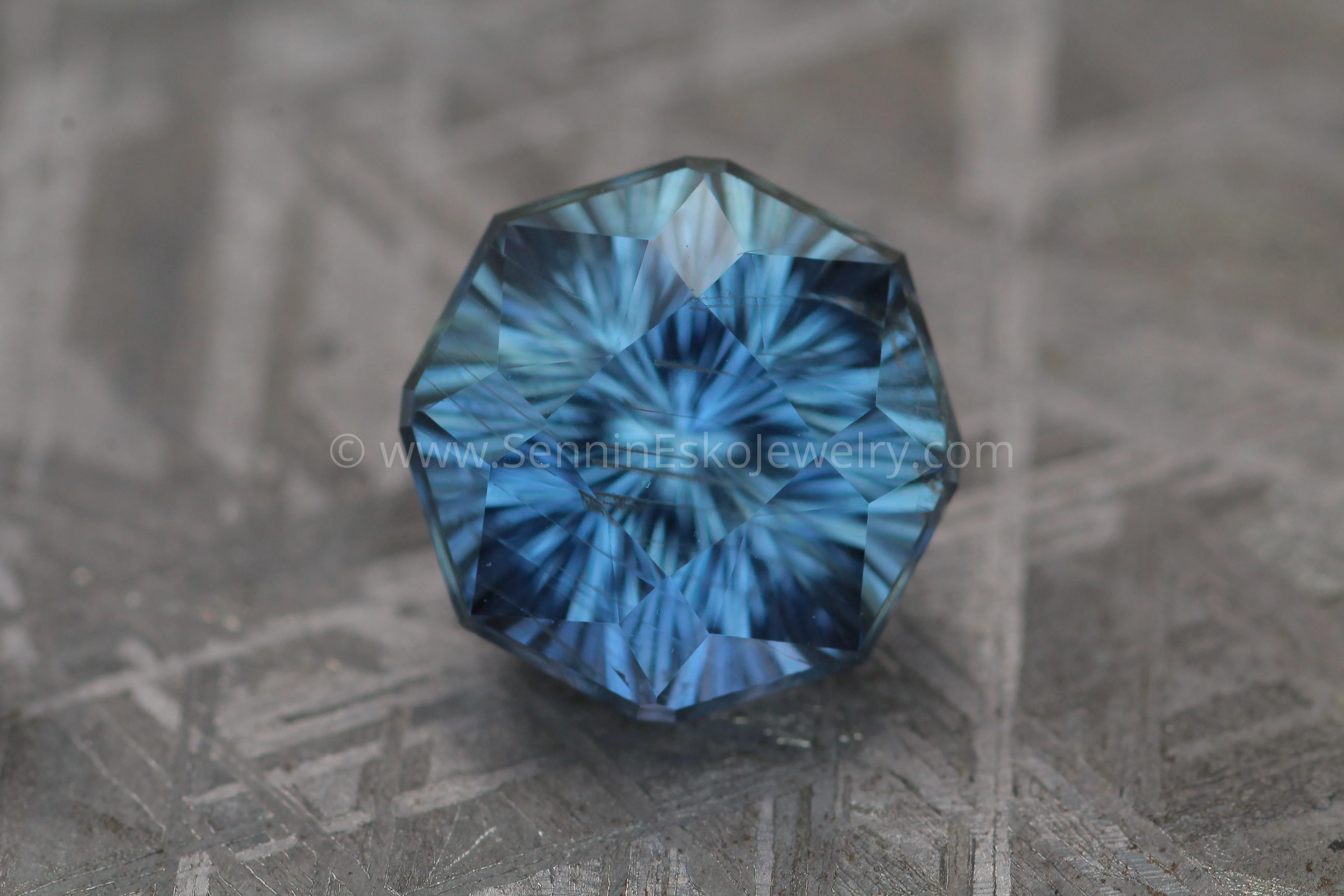 7.4 Carat Fantasy Cut Color Changing Blue/Purple Umba Sapphire, 11.1x10mm