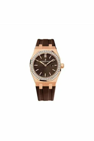 audemars piguet royal oak 18kt rose gold 42mm brown dial ladies watch ref. 67651or.zz.d080ca.01