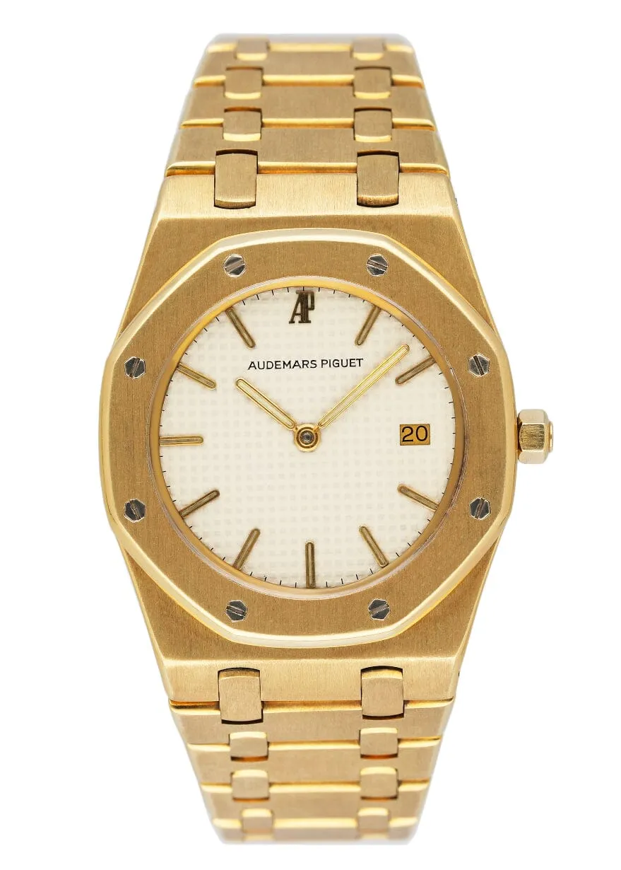 Audemars Piguet Royal Oak Cream Dial 18K Yellow Gold Ladies Watch