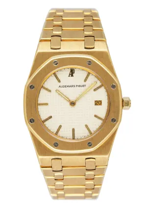 Audemars Piguet Royal Oak Cream Dial 18K Yellow Gold Ladies Watch