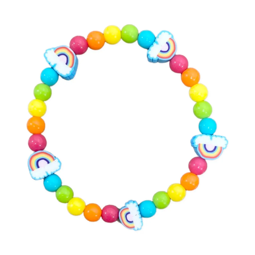 Beaded Multi Color Rainbow Bracelet