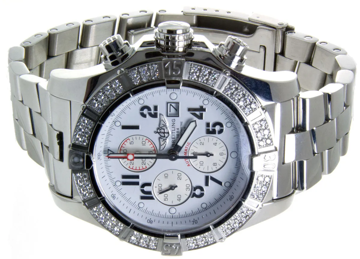 Breitling Super Avenger with Factory Diamond Bezel