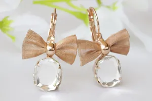 BRIDAL BOW EARRINGS