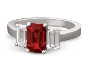 Burma Ruby and Diamond Ring, 1.66 Carats