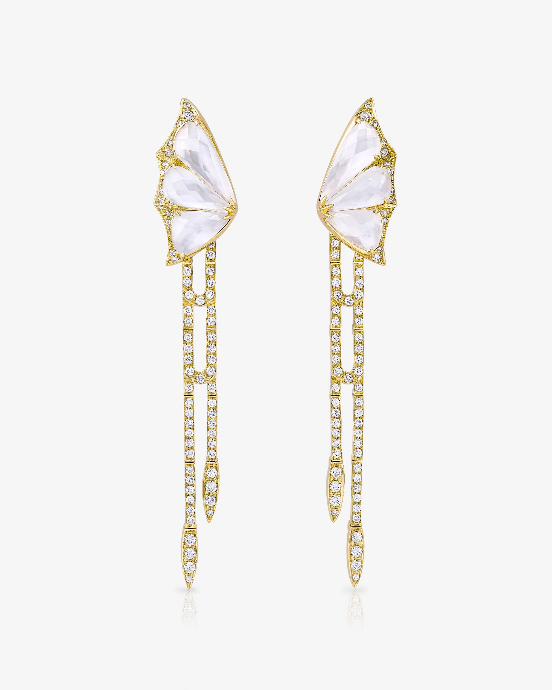 Crystal Haze Detachable Drop Earrings