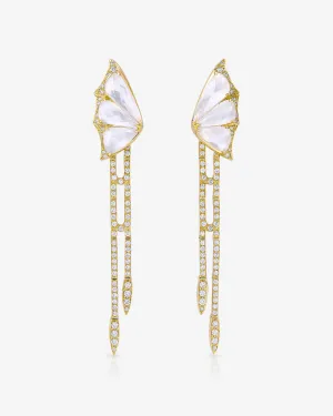 Crystal Haze Detachable Drop Earrings