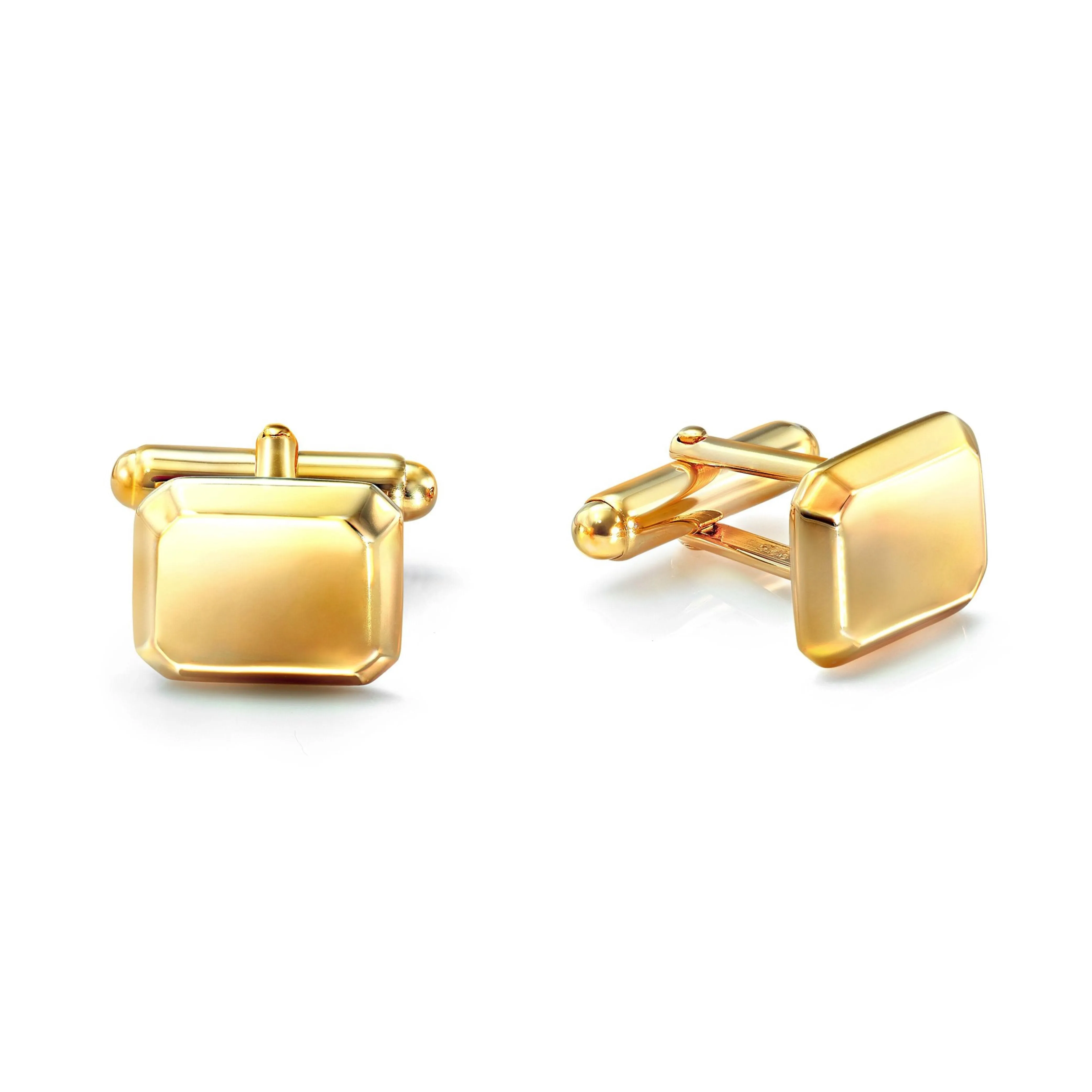 Emerald Cufflink Yellow Gold