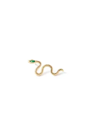 Emerald Serpent Stud (Half Pair) by Talon