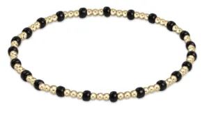 ENewton Game Day Hope Onyx Gold Sincerity Bracelet