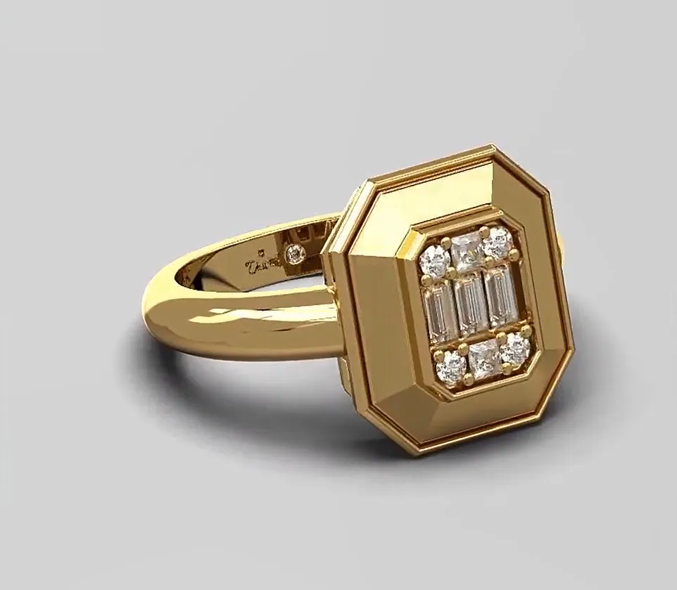 Gatsby Emerald Cut Ring