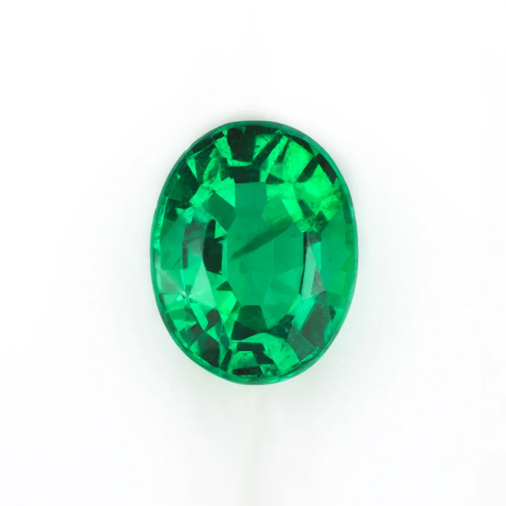 GIA CERTIFIED EMERALD 1.77ct OVAL SHAPE CUT NATURAL BRIGHT GREEN LOOSE GEMSTONE