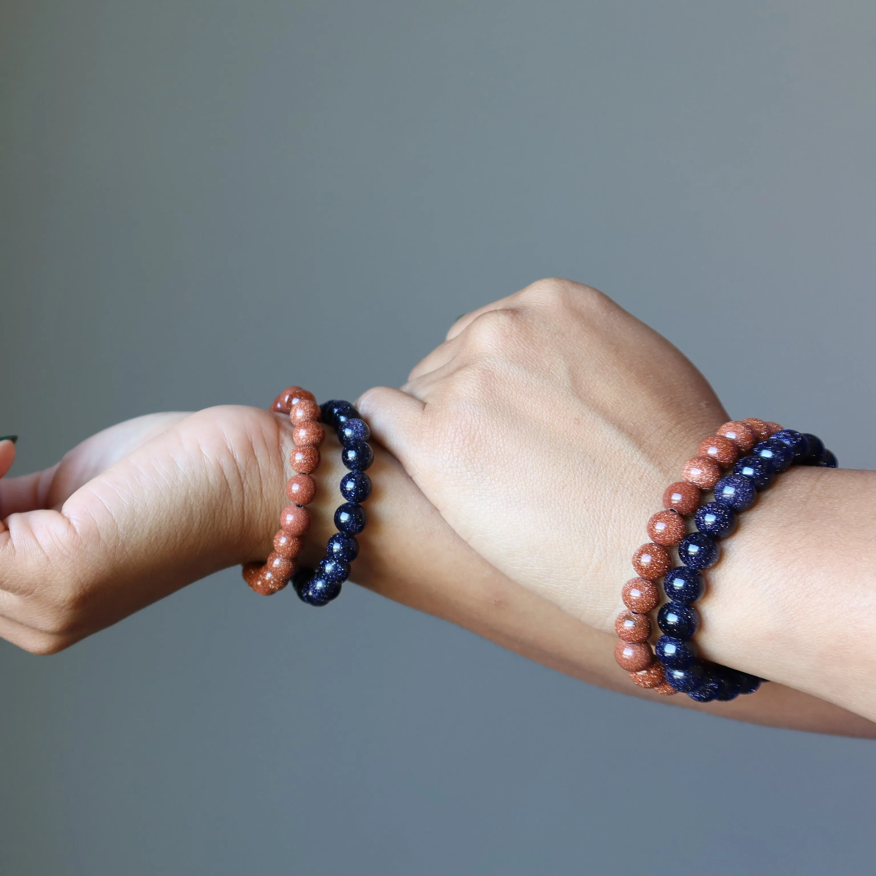 Goldstone Bracelet Set Copper Alchemy