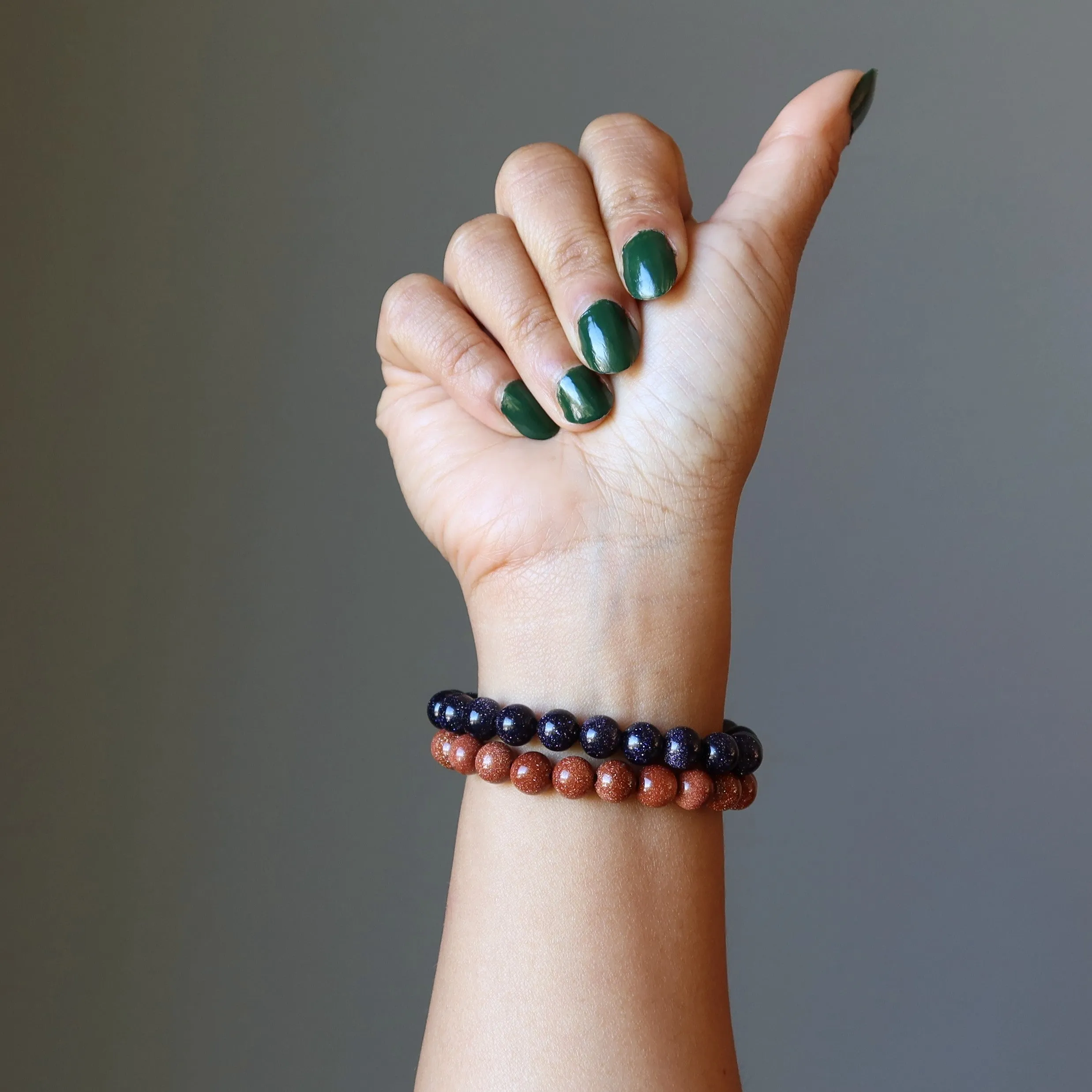 Goldstone Bracelet Set Copper Alchemy