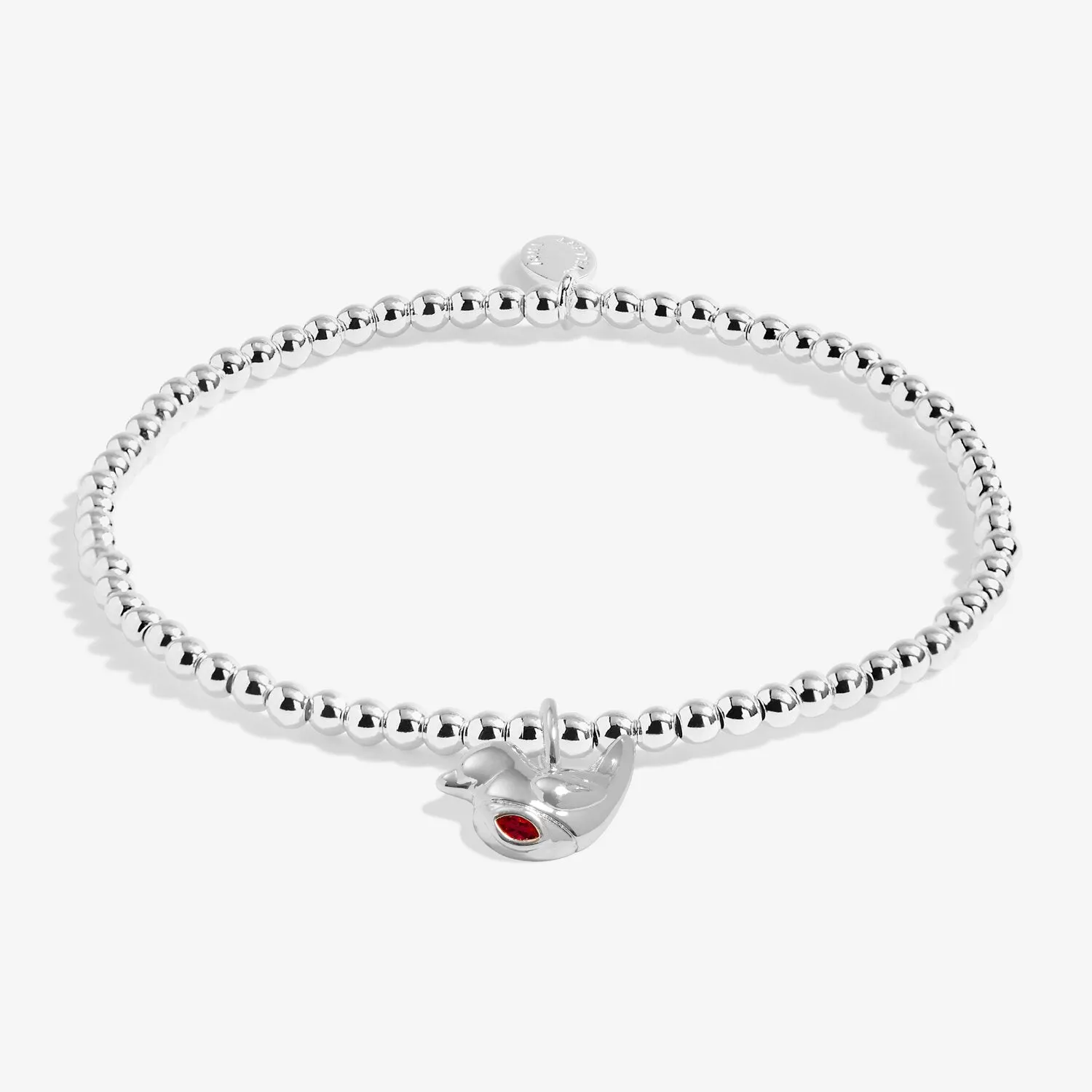 Joma Jewellery Silver Plated Christmas Cracker 'Christmas Robin' Bracelet