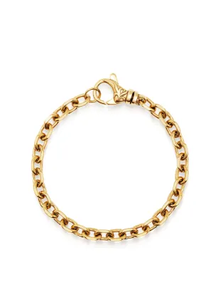 Men's Gold 6mm Cable Chain Bracelet