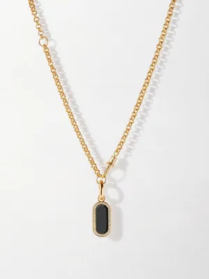 Modular black onyx necklace