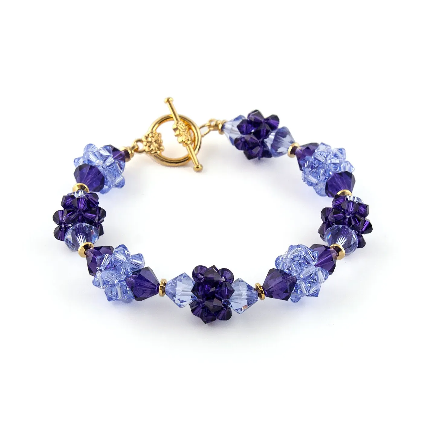 Multi Cluster Crystal Bracelet