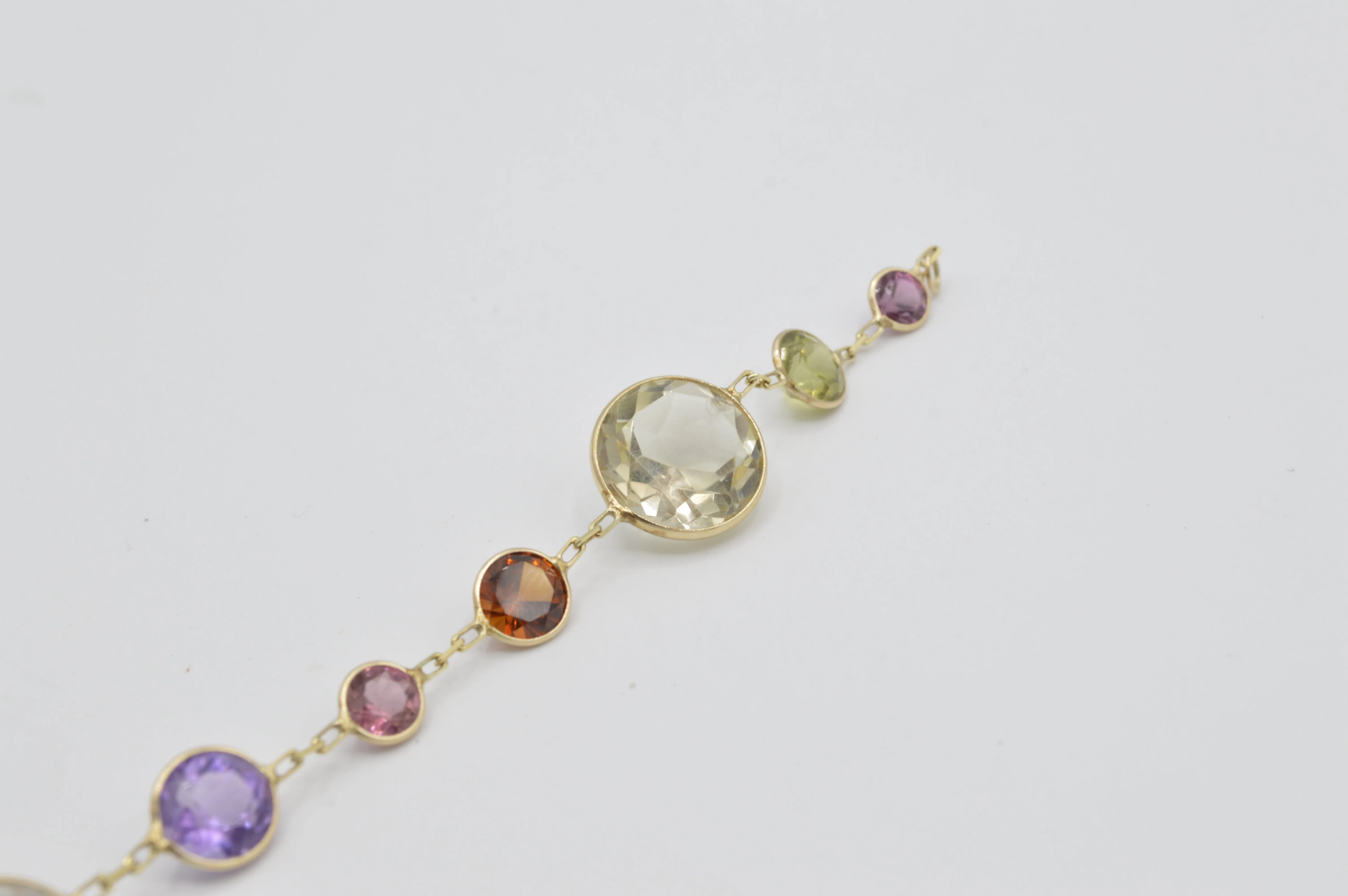 Multi-Gemstone Bracelet, 14k