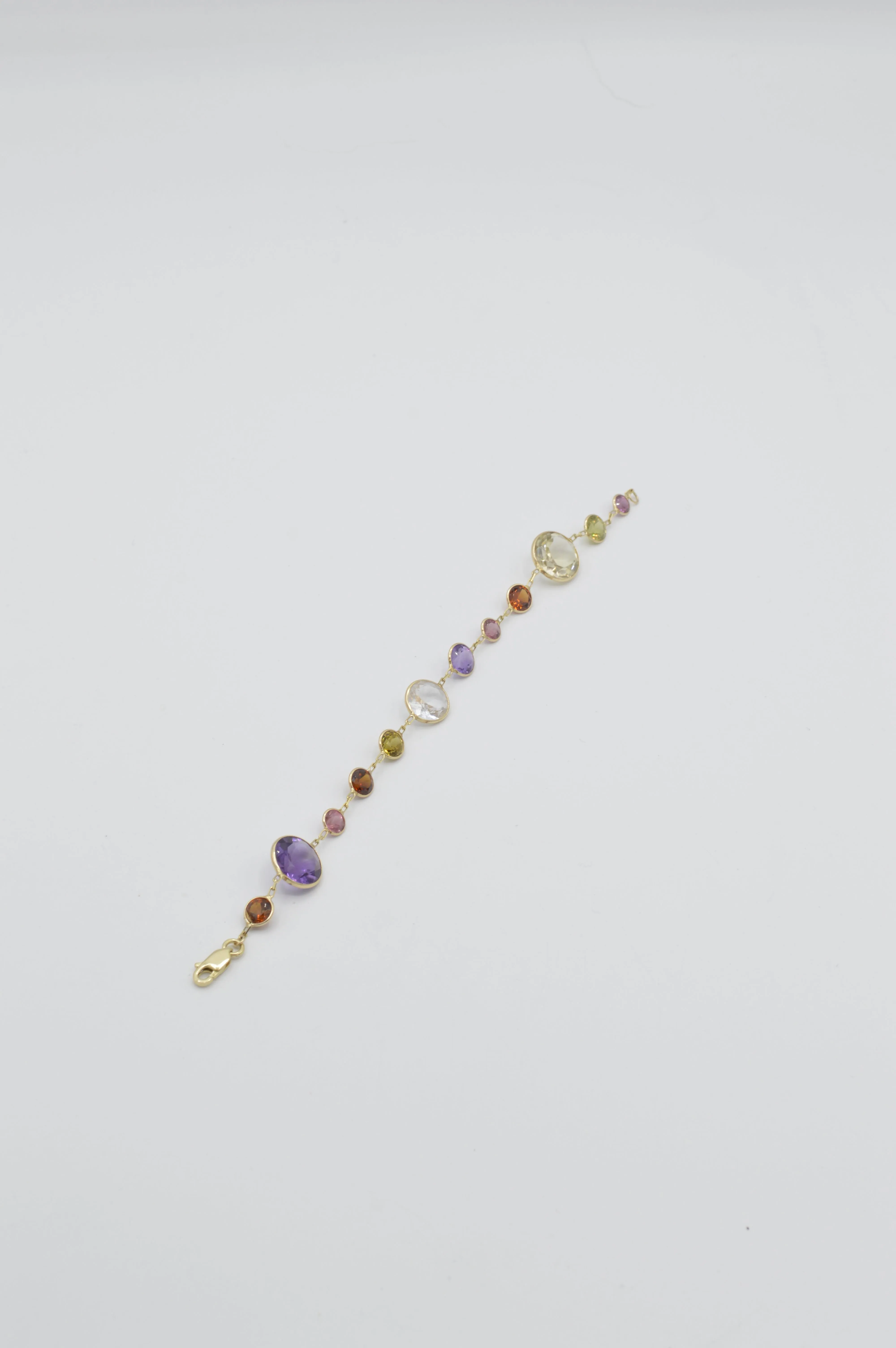 Multi-Gemstone Bracelet, 14k