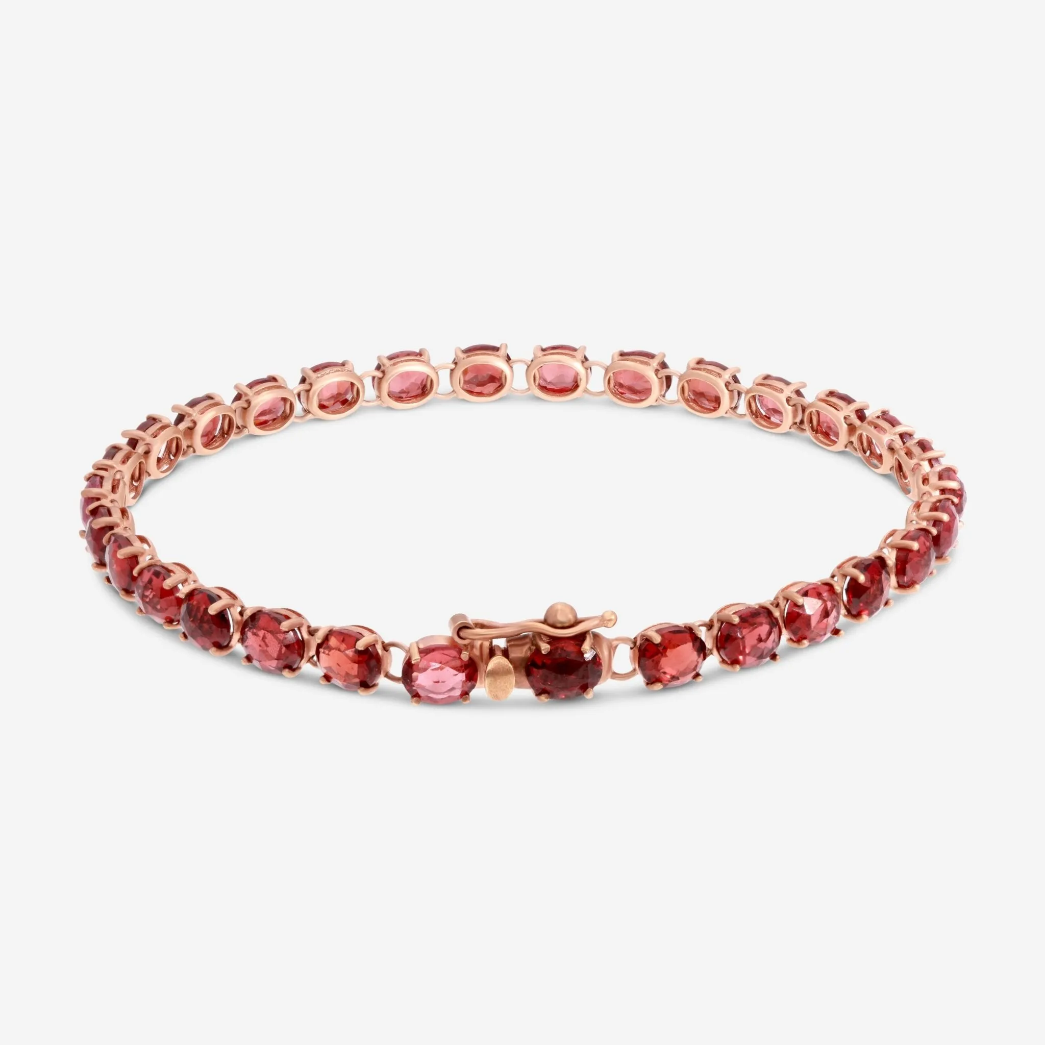 Nanis 18K Rose Gold Garnet Bracelet BI13-565