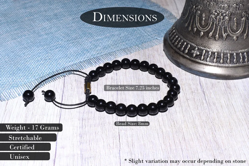 Natural Certified Onyx Bracelet For Protection, Health and Balance