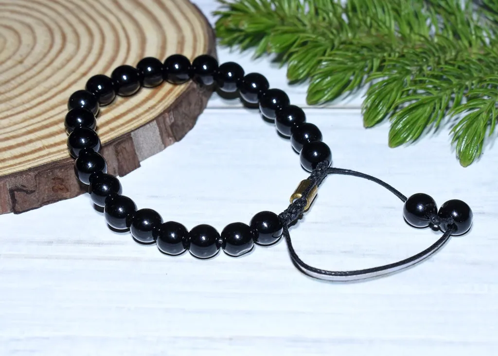 Natural Certified Onyx Bracelet For Protection, Health and Balance