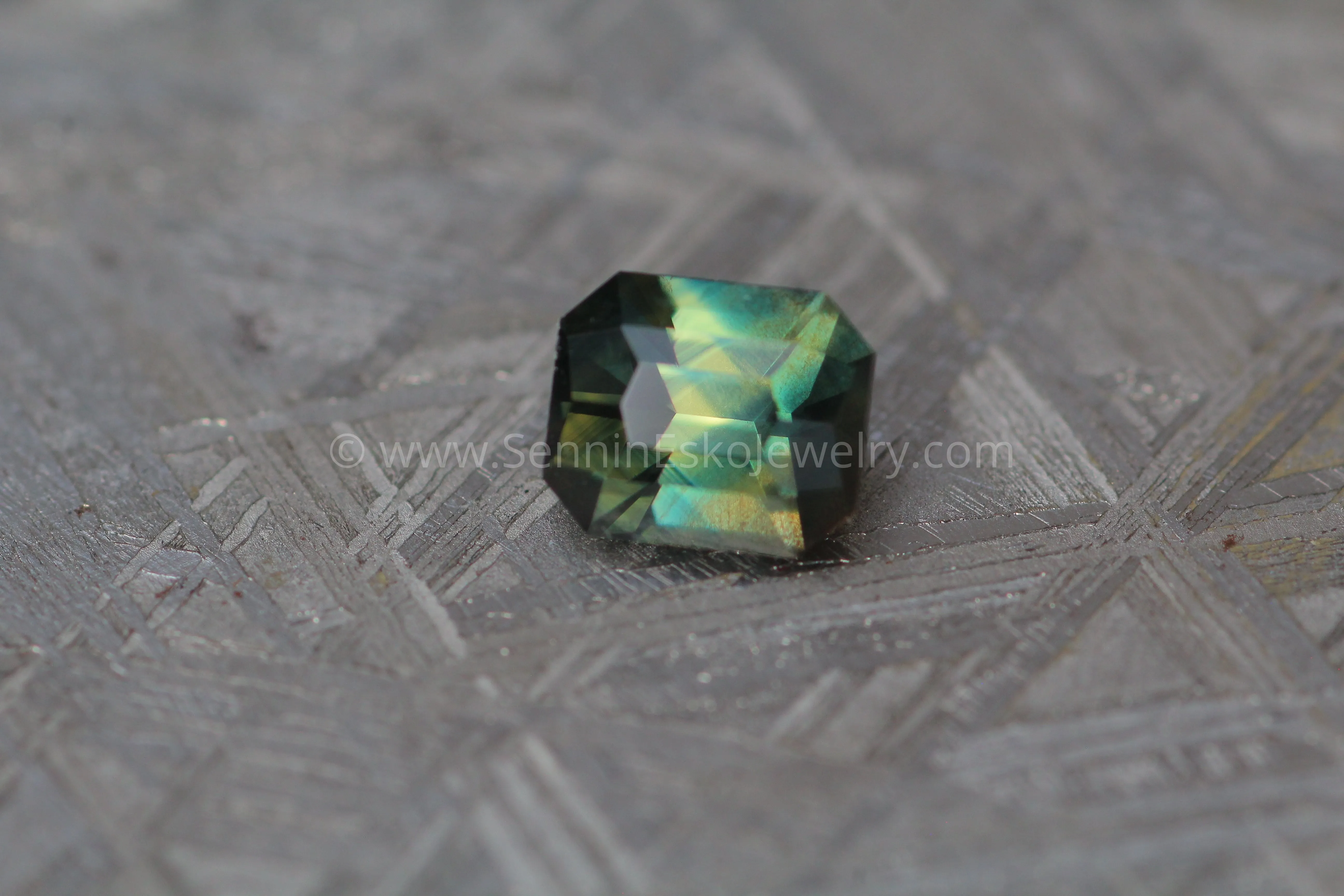 Parti Sapphire Octagon - 1.05carats, Step Cut - 5.3x4.4mm