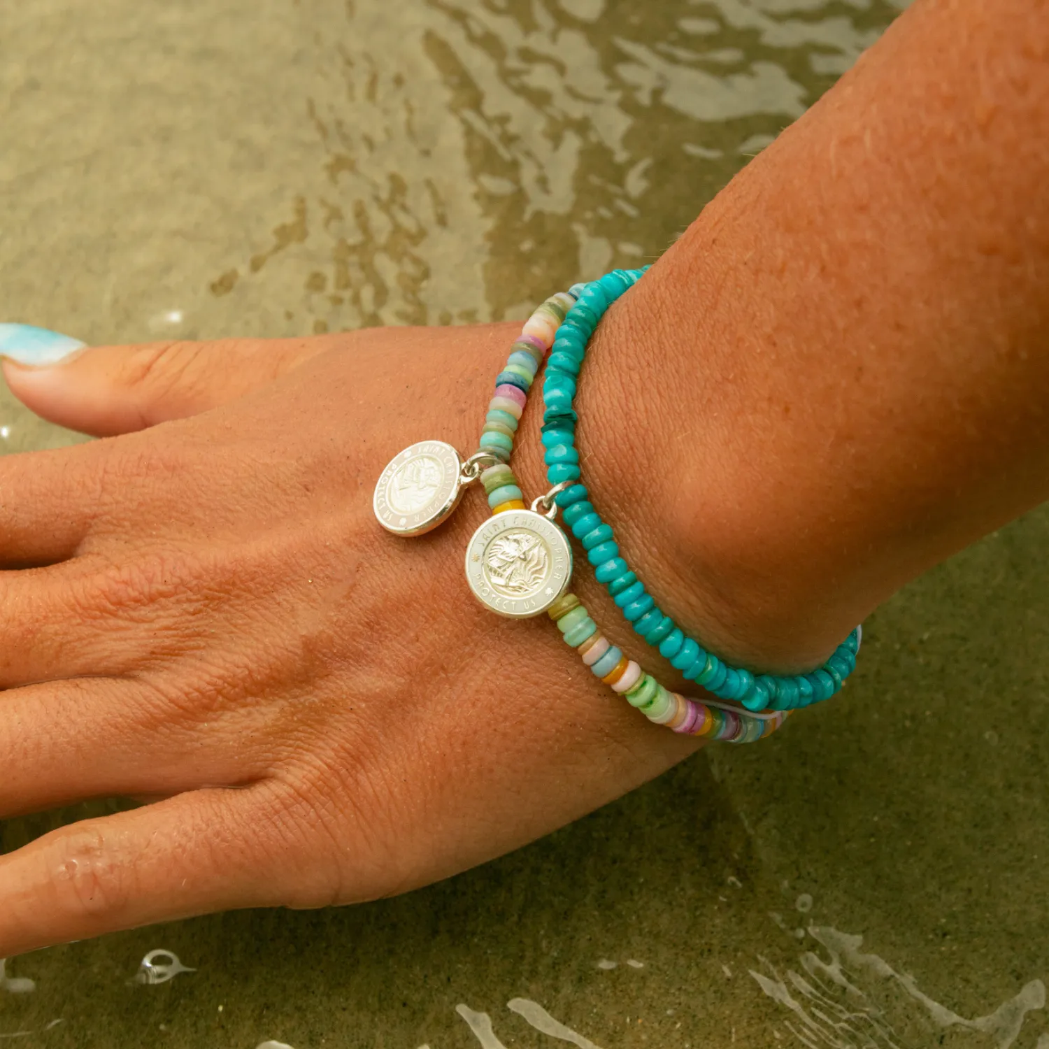 Pastel Sunsets Beaded Bracelet