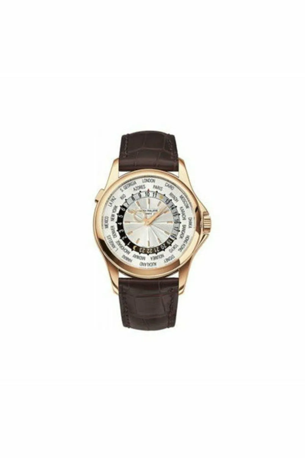 patek philippe complications 5130r-018 world time rose gold watch