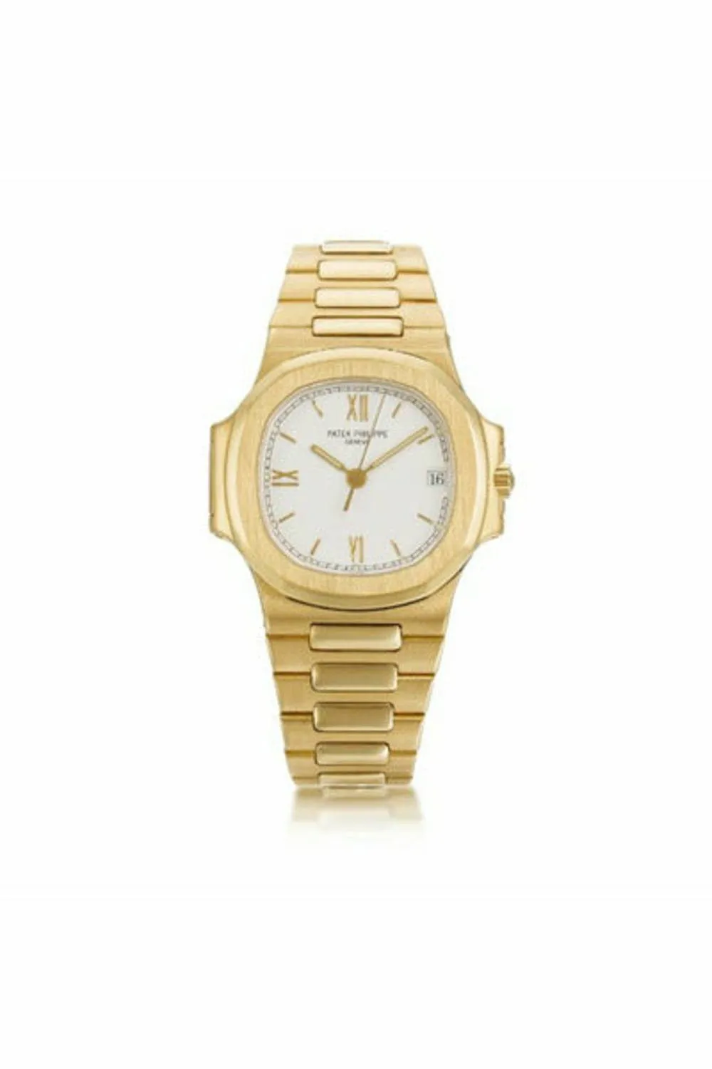 patek philippe nautilus yellow gold bracelet watch 3800/1