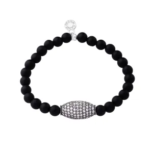 Pave Bead | Little Layer Bracelet | Matte Onyx - Intention | Ox