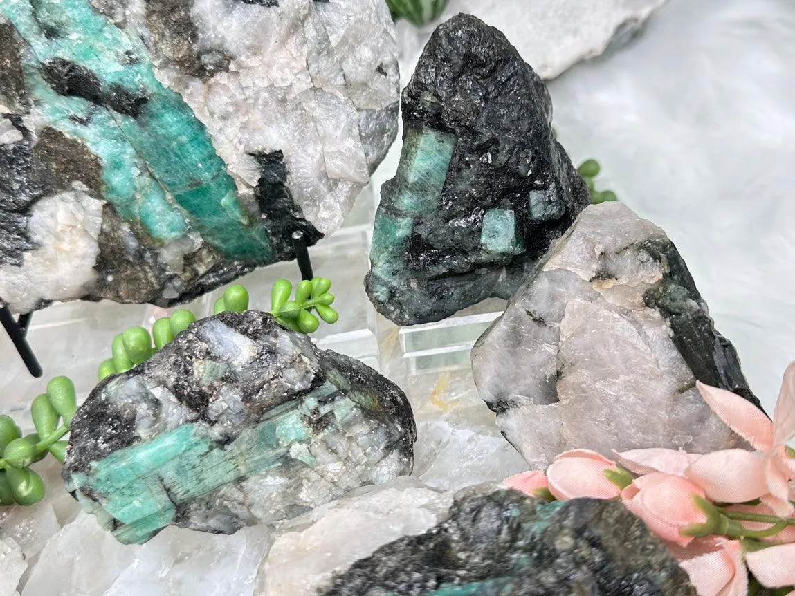 Raw Green Emerald Matrix