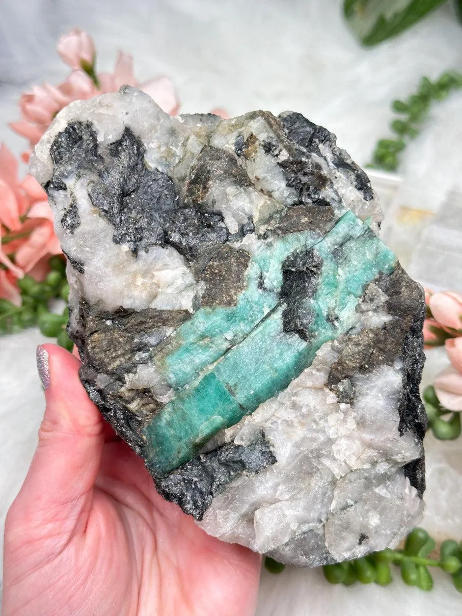 Raw Green Emerald Matrix