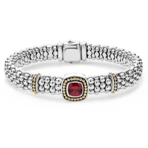 Rittenhouse Rhodolite Garnet Caviar Bracelet | 9mm