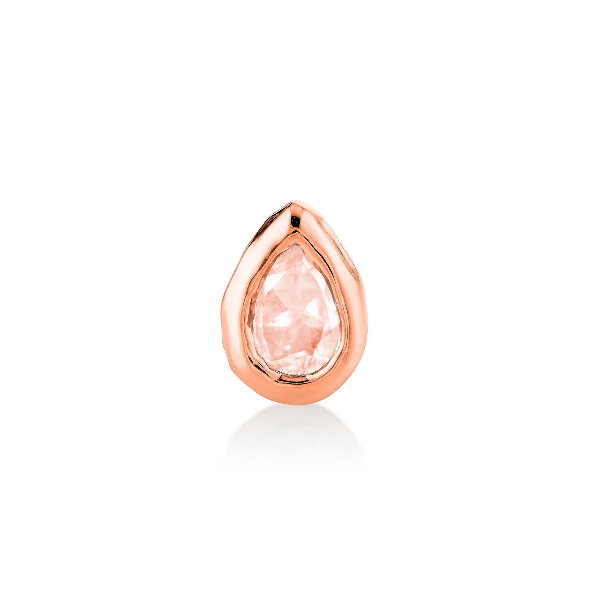 River Water Drop Morganite Stud