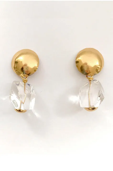 Rock Crystal Drop Earrings (Sold Out)