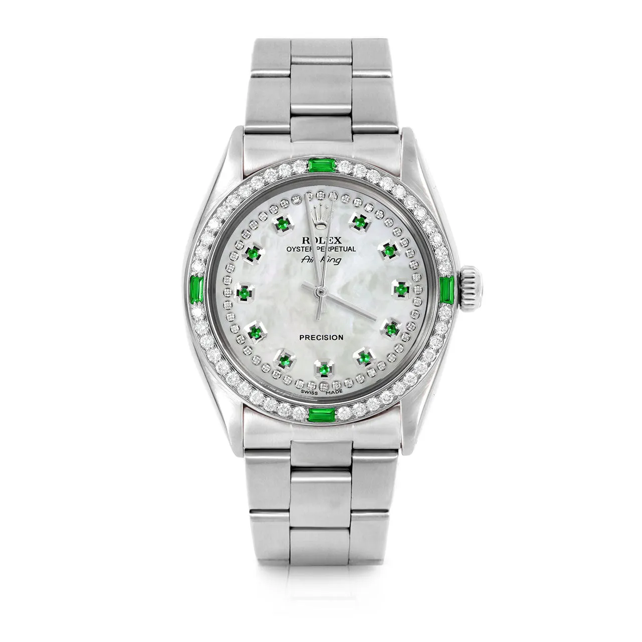 Rolex Air King 34mm | 5500-SS-WMOP-STRE-4EMD-OYS