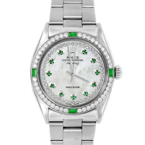 Rolex Air King 34mm | 5500-SS-WMOP-STRE-4EMD-OYS