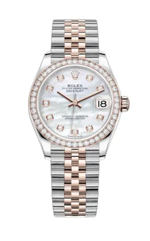 Rolex Datejust 31mm Mother Of Pearl Dial Rose Gold / Steel Reference #278381RBR