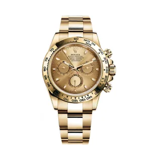 Rolex Yellow Gold Cosmograph Daytona 40 Watch - Champagne Index Dial - 116508 chi