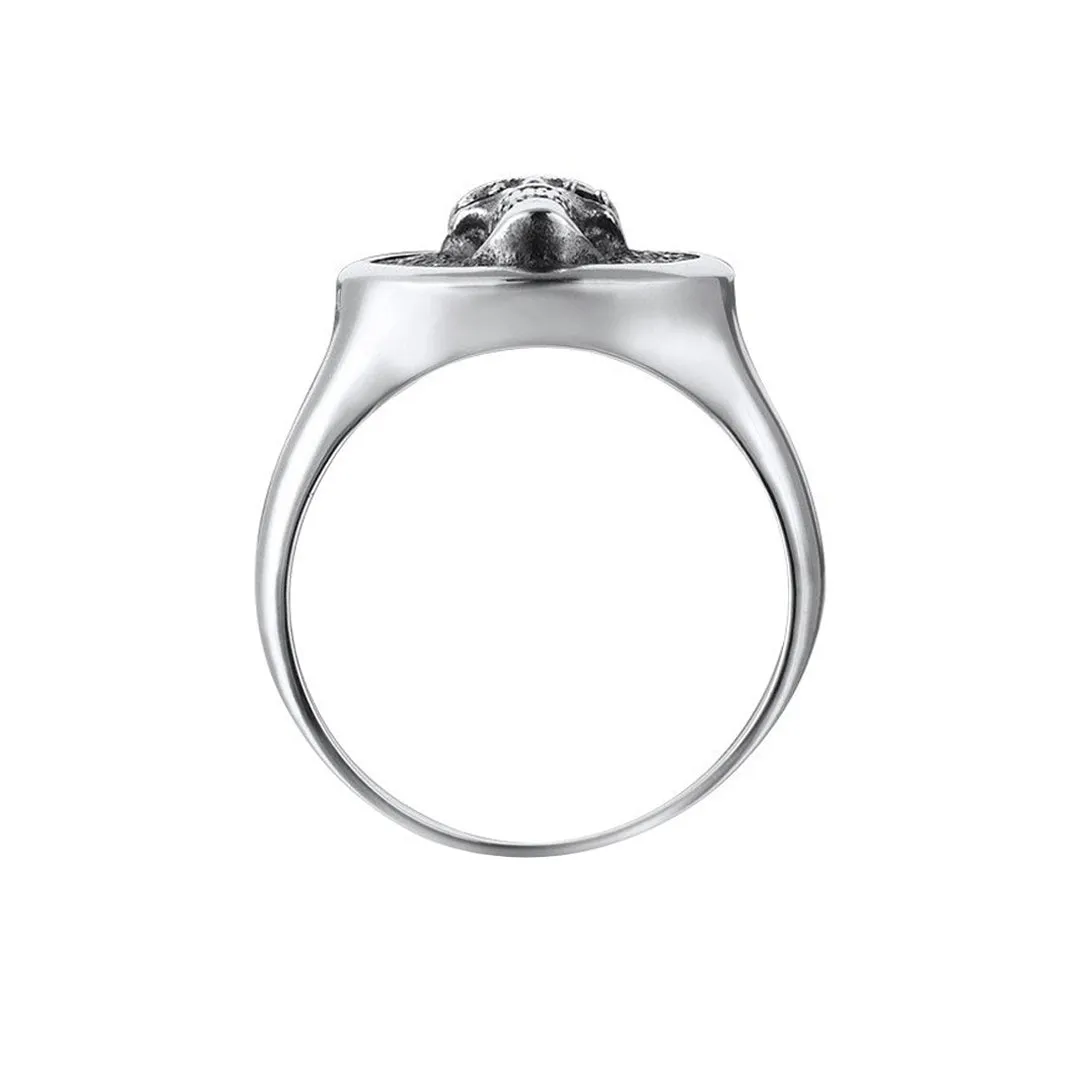 Skull Ring - Solid Silver