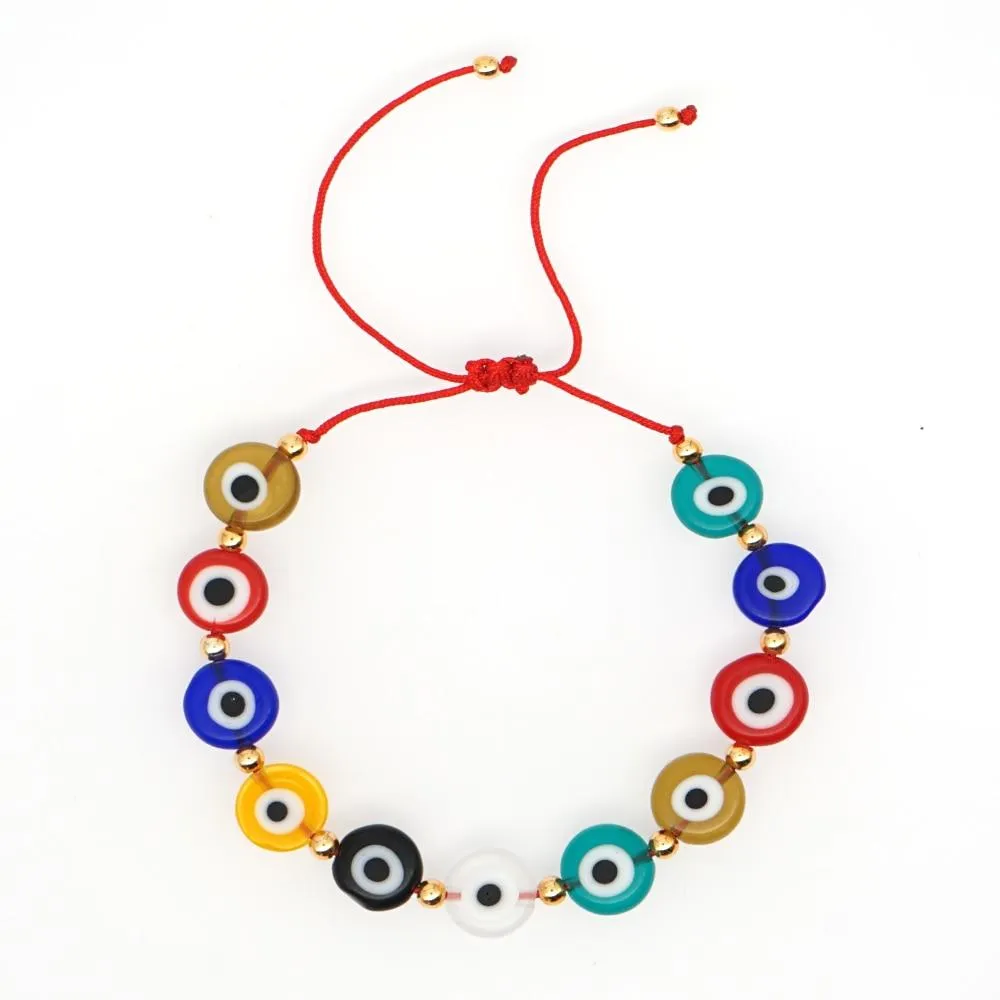 Women Handmade Multicolour Stackable Rope Adjustable Bracelet